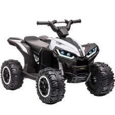 12V Kids Electric Ride-On Quad Bike ATV Battery Powered,Remote Control LED Light