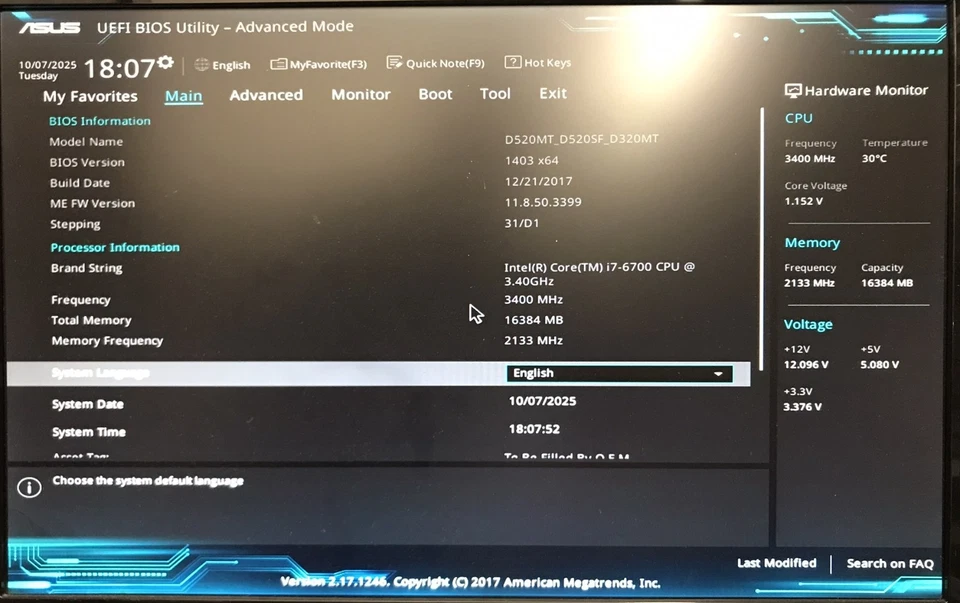 Scheda madre LGA 1151 ASUS H110M-C D520MT CPU Intel Core i7-6700 16GB DDR4 D320M - Immagine 2 di 4