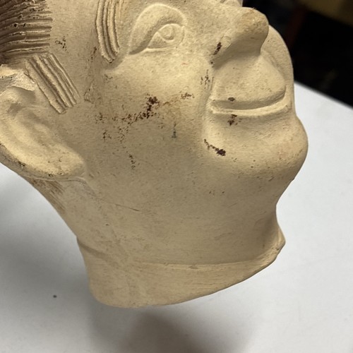 VTG 1950's Smiling Jim Clay Planter Head Ceramic 5.5" & 2nd Chia Pet Head #0 - Picture 20 of 24