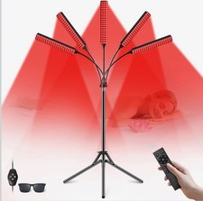 Cholas Red Light Therapy for Face Body, 5 Heads Red Infrared Light Therapy De...