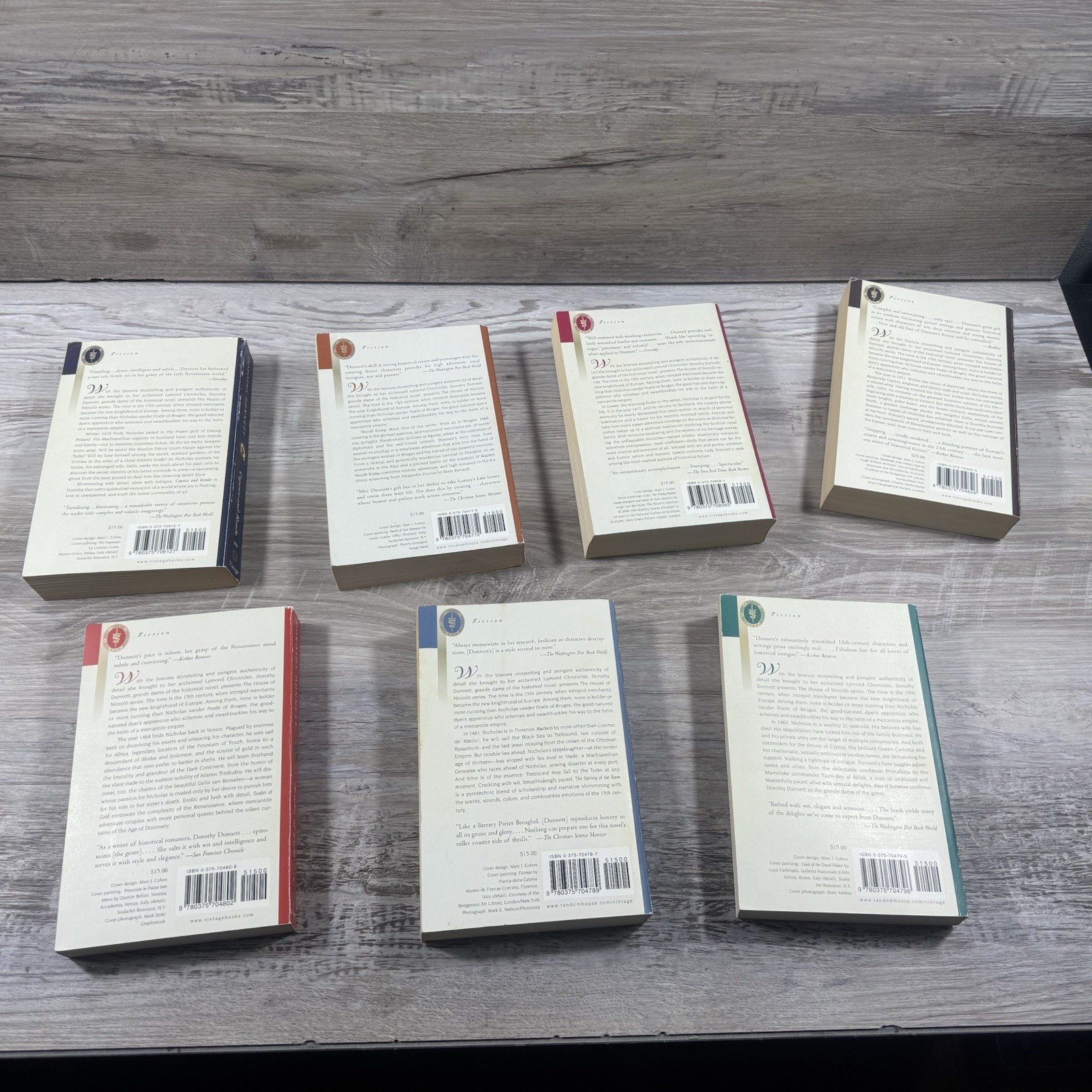 Dorothy Dunnett - Lot Of 7 - House of Niccolo Series -Paperback