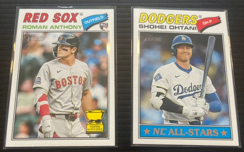 2026 Topps Heritage Roman Anthony RC 86/Ohtani Base Cards 290