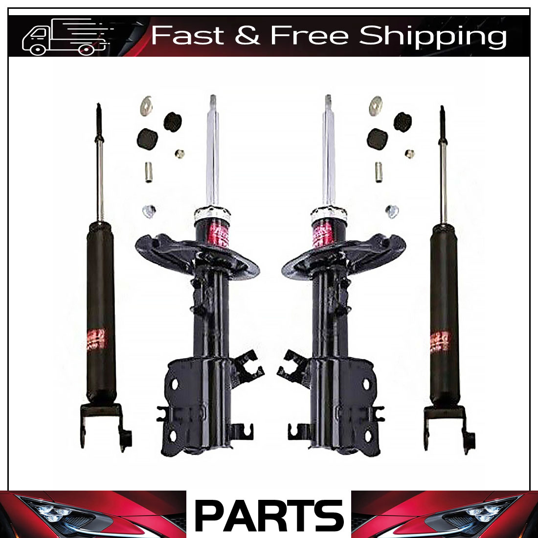 KYB Front STRUTS Rear Shocks Absorbers Kit Set of 4 PCS Fits Nissan Altima 02-06