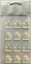 Blue Flower Clusters, 3D scrapbook sticker - Jolees SPJC008