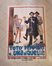 TOTÒ PEPPINO E.. UNA DI QUELLE Manifesto Cinematografico Pubblicitario Vintage