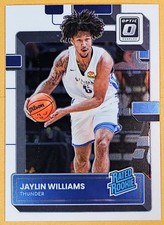 2022-23 Panini DonRuss Optic #246 Jaylin Williams RATED ROOKIE Okla City Thunder