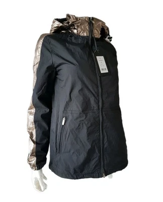 Milestone Jacke Parka Regenjacke Damen schwarz metalic Gr.38=UK12---NEU - Bild 1 von 4