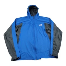 The North Face Soft ShellJacket Mens Large Blue Windwall Full Zip Intuit Quick