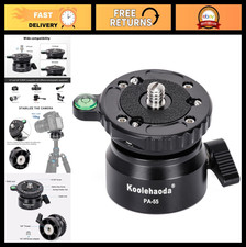 Aluminum Tripod Leveling Base 15 Half Ball with Bubble Level for DSLR Camcord