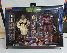 NECA Splinter and Shredder 2 pack TMNT Teenage Mutant Ninja Turtles NEW & SEALED
