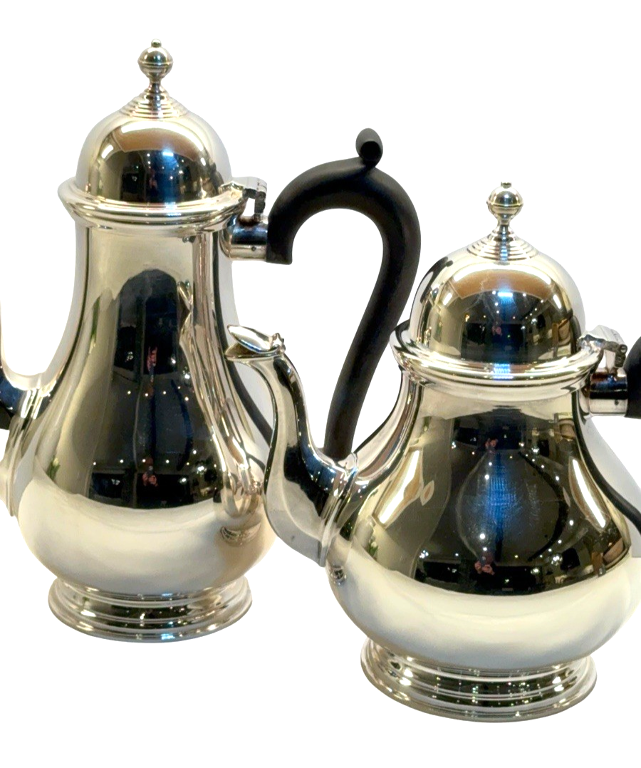 イギリス製　銀製　BARKER ELLIS　ヴィンテージ　コーヒーセット Antique Barker-Ellis Silver Plate Tea & Coffee Service Set England