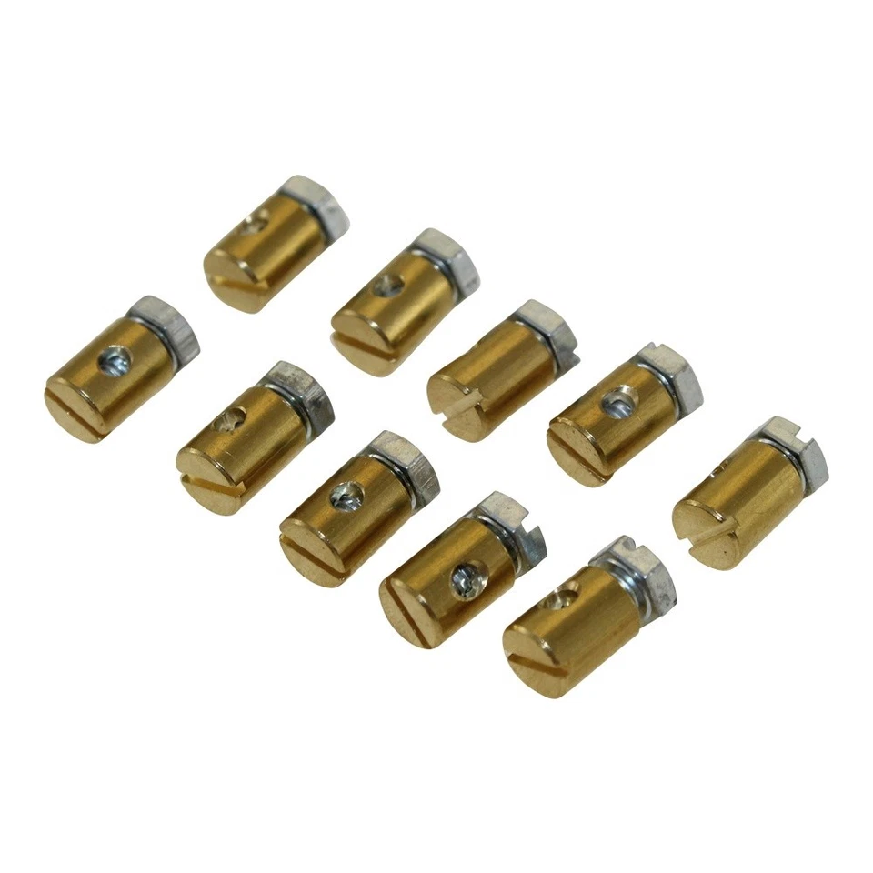 CITOMERX 10x Schraubnippel Klemm-Nippel 7x9mm für Bowdenzug Kupplungszug Bremszug Gaszug