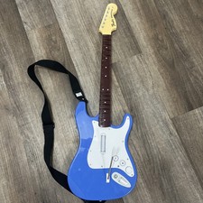Nintendo Wii Rock Band 3 Fender Stratocaster Blue Guitar 96561 Not Tested