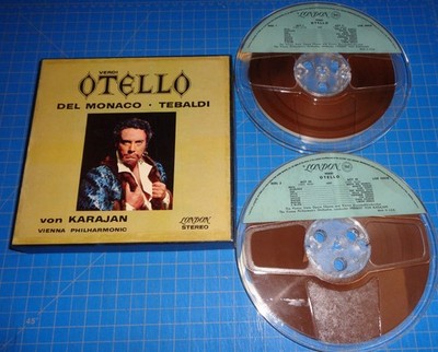 Del Monaco/Tebaldi/Karajan VERDI Otello - London 2 Reel set 4 Track LOR 90038