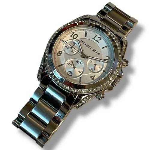 Orologio da donna Michael Kors MK 5165 Blair in acciaio inox tono argento con pietre