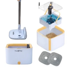 True & Tidy Spin Mop System, with Dual Bucket 2.0 Design