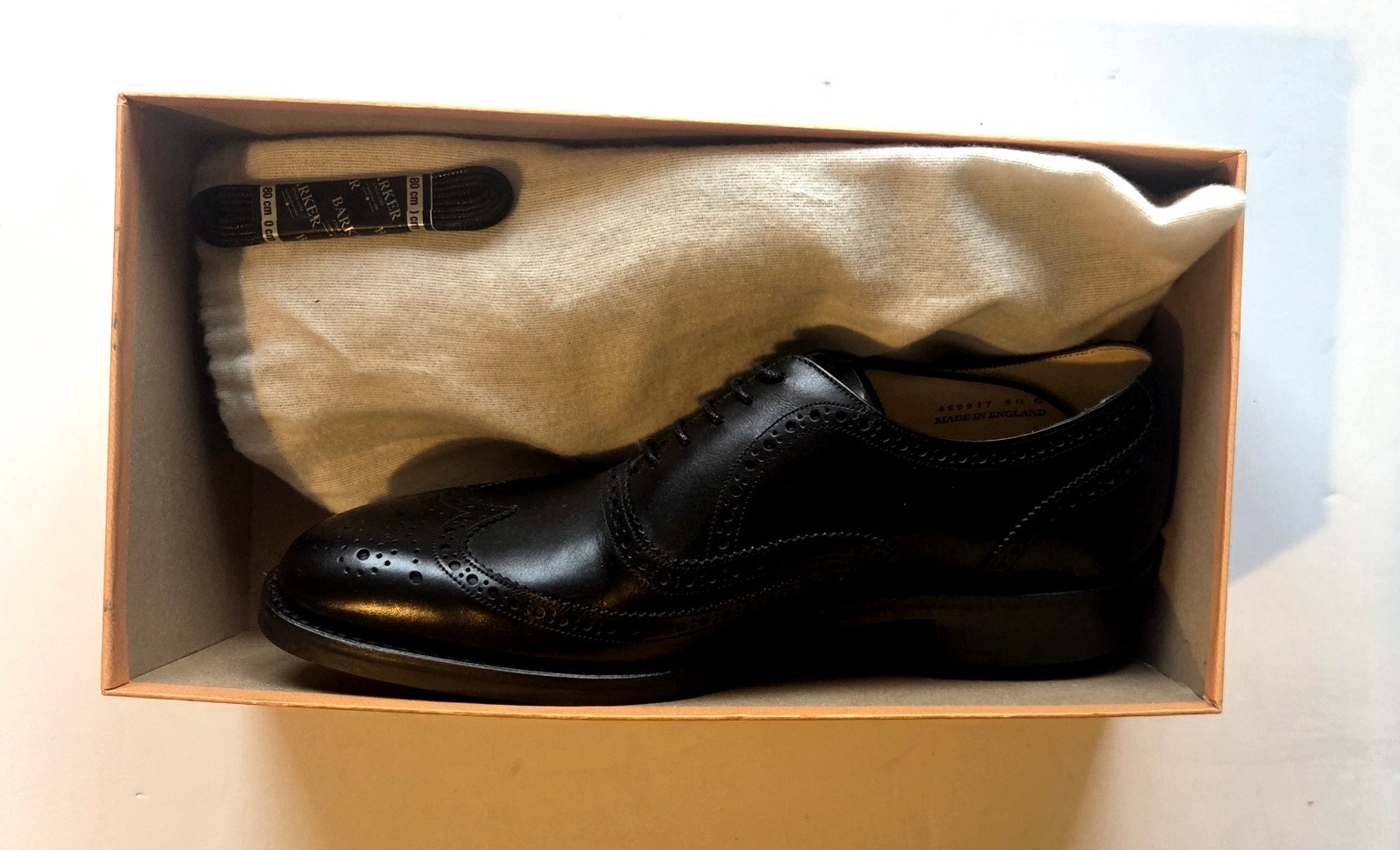 Barker Malton 2 Brogue Shoes - Black Calf - U.K. 9.5 - Brand New In Box