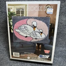National Yarn Craft~ Swan Song~ Latch Hook Kit Craft 20 x 27" R879 - NEW SEALED