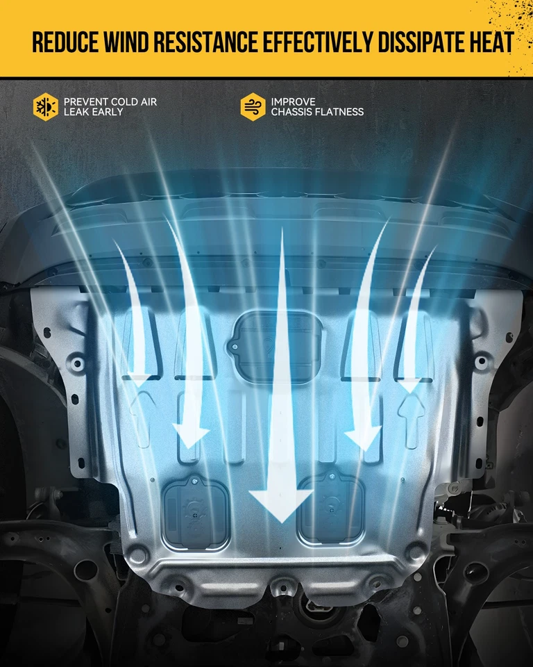 Cubierta protectora contra salpicaduras de motor 2,5 L/3,5 L para Nissan Máxima 2016-23 y 16-2018 Altima Foto 4 de 4