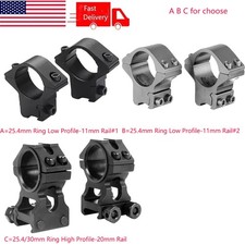 25.4mm/30mm High Profile Ring Scope Mount/Low Profile 1 Inch Ring Dovetail Mount