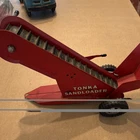 Tonka Vintage Diecast Sand Loader Construction Vehicle Toy, Red & Black