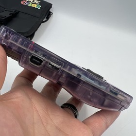 Nintendo Game Boy Color Handheld  - Atomic Purple GameBoy System CGB-001 - Case