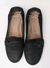 Dansko Karen Black Burnished Nubuck Leather Loafer Shoes Women's Size 38, 7.5-8