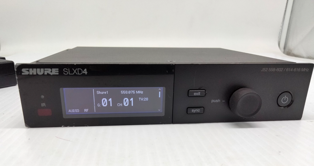 Shure SLXD4 Wireless Receiver - J52 Band: 558-602/614-616 MHz w