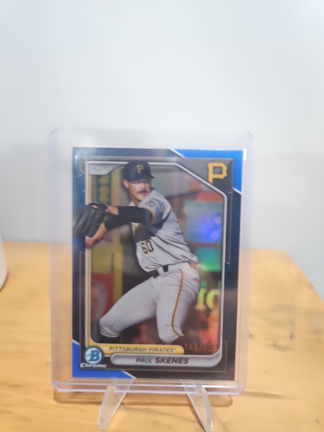 2024 Bowman #BCP-125 Paul Skenes Chrome Blue Refractor #/150