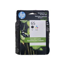 Hp 65 Ink Cartridges, Printer Ink 65 Black and Tri-Color,