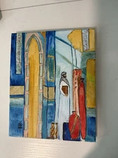 Original Acrylic Painting Handmade Canvas Modern Home Wall Decor 8x10