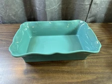 PIONEER WOMAN TEAL CASSEROLE BAKING DISH - RUFFLED EDGE - 13" x 9" x 3.5"