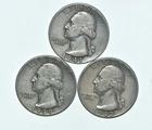 TOUGH 1939 1941 1942 Washington Quarter 90% Silver Lot *768