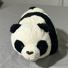 VINTAGE Pillow Pets Panda Plush Stuffed Animal Black  White Small 6-14