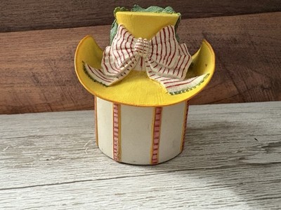 Willow Hall Floral Rose Cowgirl Porcelain Trinket Pill Box, Jane Asher
