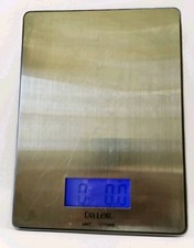 Taylor Precision Stainless Steel Digital Scale 3844-9 New Batterys