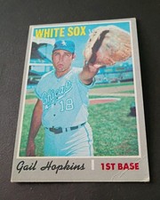 1970 Topps Baseball Gail Hopkins #483 Chicago White Sox Rookie Card Very Good. rookie card picture