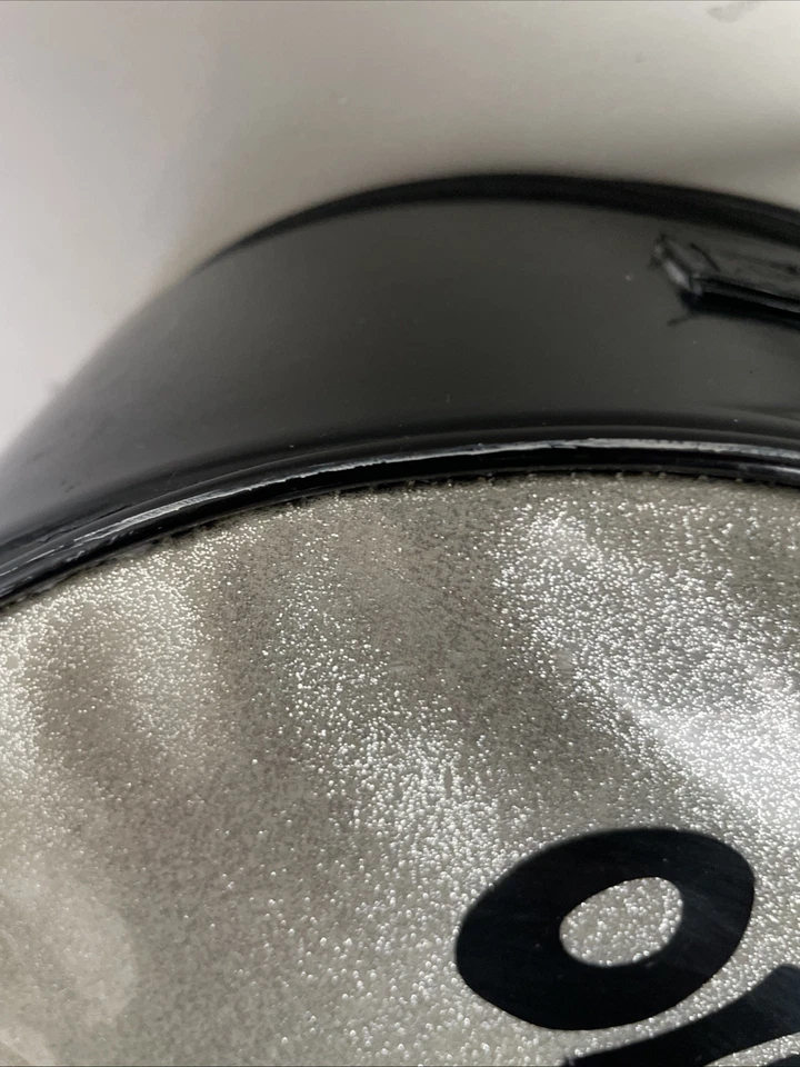 Bolso de Vinilo Redondo Vintage Azul Marino Niña - Sombrero Negro y Plateado Bolso de Baile de Alegría Foto 4 de 4