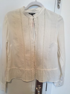 Chemisier Femme Lucky Brand Delicate - Taille M, 100% Coton, Neuf Avec étiquette, Style Blouse