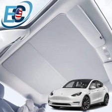 Roof Sun Shades For Tesla Model Y 2020-2024 Full Coverage Sunroof Shade No Sag