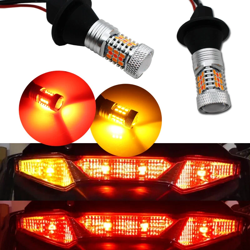 Luces de señal de giro traseras LED Switchback bombillas para Yamaha FJR1300 2007-2015 Foto 2 de 4