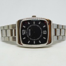 Kenneth Cole REACTION 20885 Silver Tone Quartz Analog Men's Watch Sz. 7 1/4"
