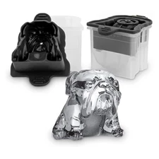 New Bulldog Ice Mold Maker DIY Silicone Mold Tool For Whiskey Cocktail Soda Bar