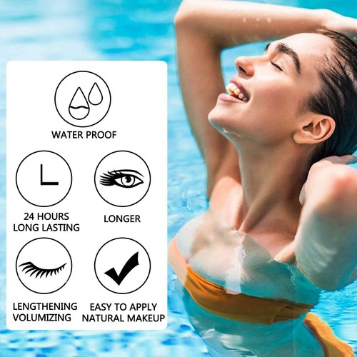 Brown Mascara Lashes Waterproof Fast Dry Eyelashes Eye Makeup Volumizing Leng... - Picture 3 of 8