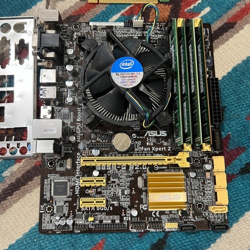 ASUS B85M-G R2.0 mATX Motherboard Combo •i5-4570S •16GB RAM •Radeon R9m •TESTED! - Picture 2 of 13