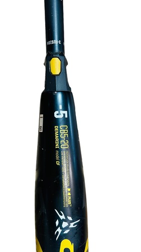 DeMarini CF-5 WTDXCBZ-20 Black/Gold 32in 29oz USSSA Official Baseball Bat 2-5/8 - Picture 3 of 15