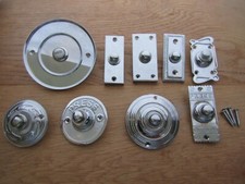 DOOR BELL PUSH BUTTON Vintage Victorian Hard wired Front Door Chime Press
