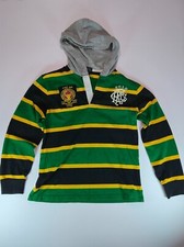 Vintage Polo Ralph Lauren Hoodie Youth Large L 14-16 Rugby Yellow Green Pullover