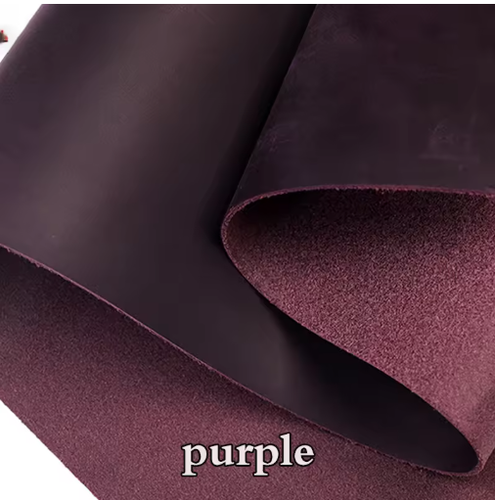 Crazy Horse Leather 2mm Thick Pull-Up Cowhide First Layer of Vintage Oil Tanned - Picture 7 of 11