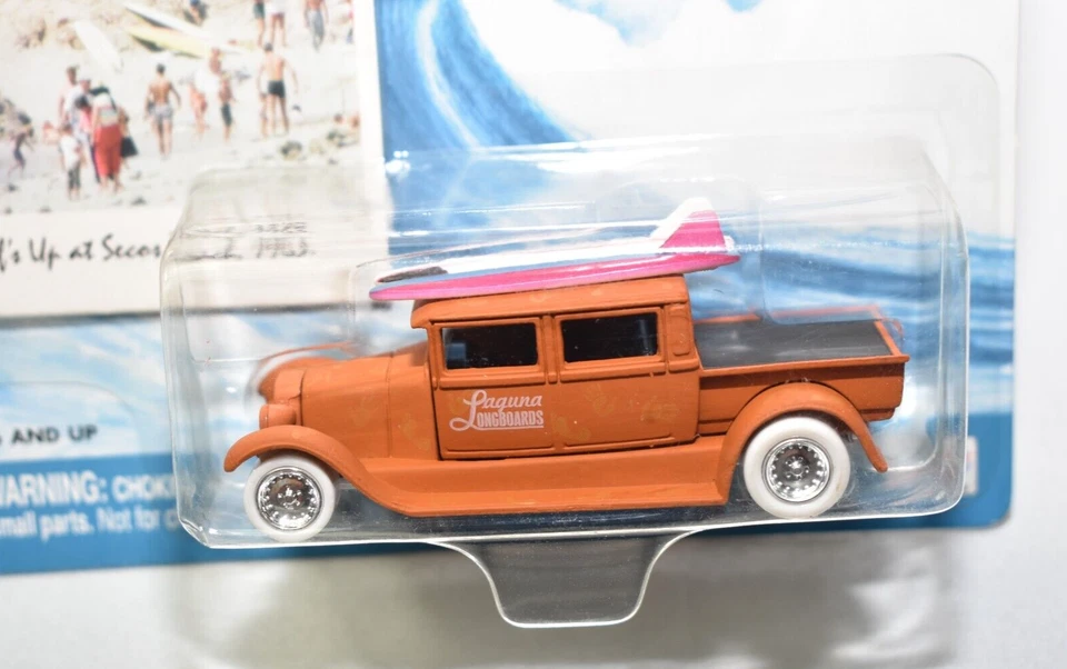 JOHNNY LIGHTNING SURF RODS LAGUNA LONGBOARDS '29 FORD CREW CAB WHITE LIGHTNING - Image 2 of 4